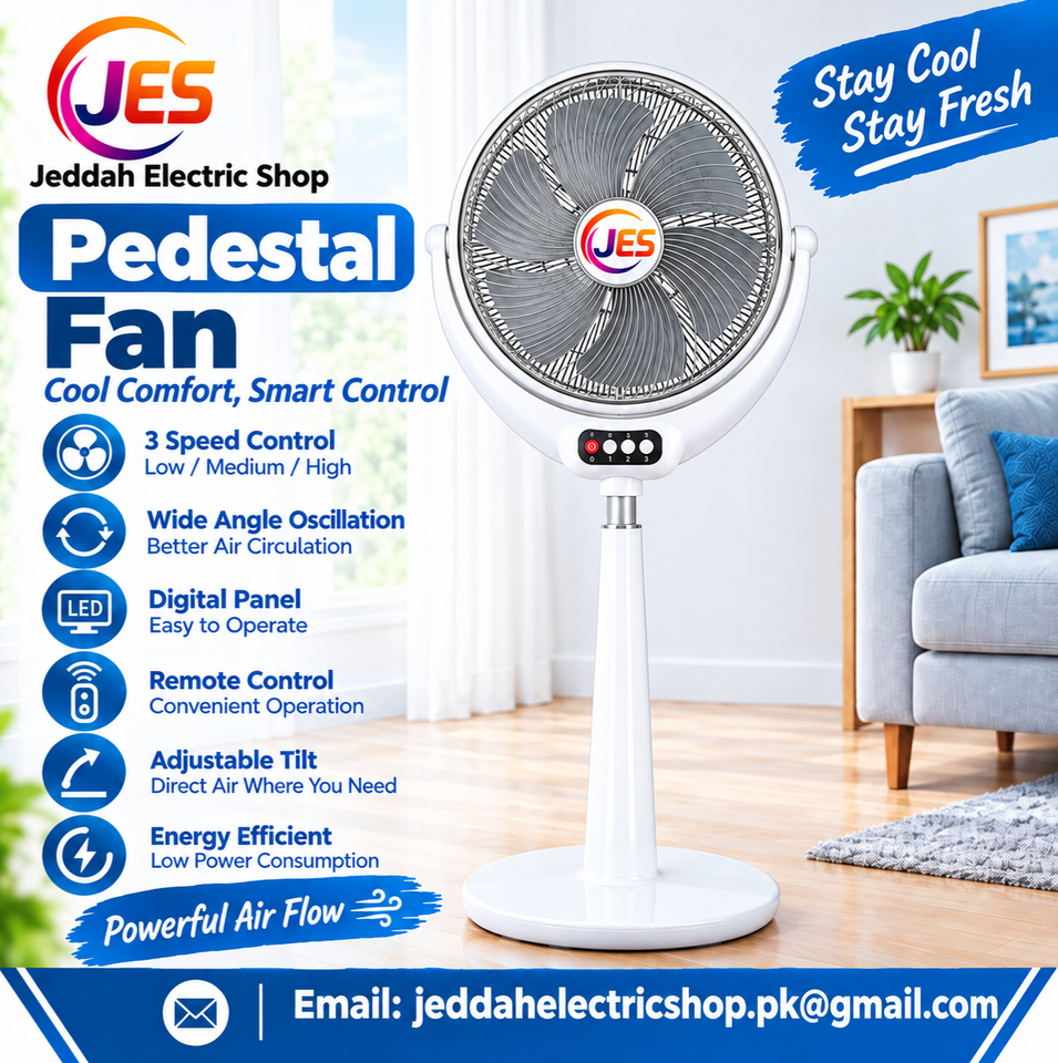 Jeddah Electric Shop Pedestal Fan